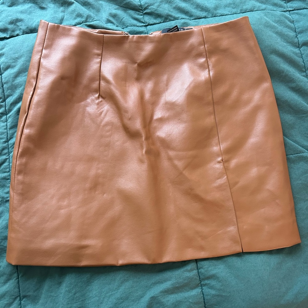 Forever 21 Tan Pencil Mini Skirt Night Out